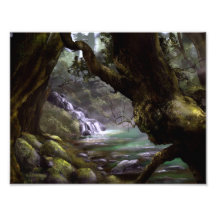 Fantasy-Elfenwald-Bild / Wandkunst