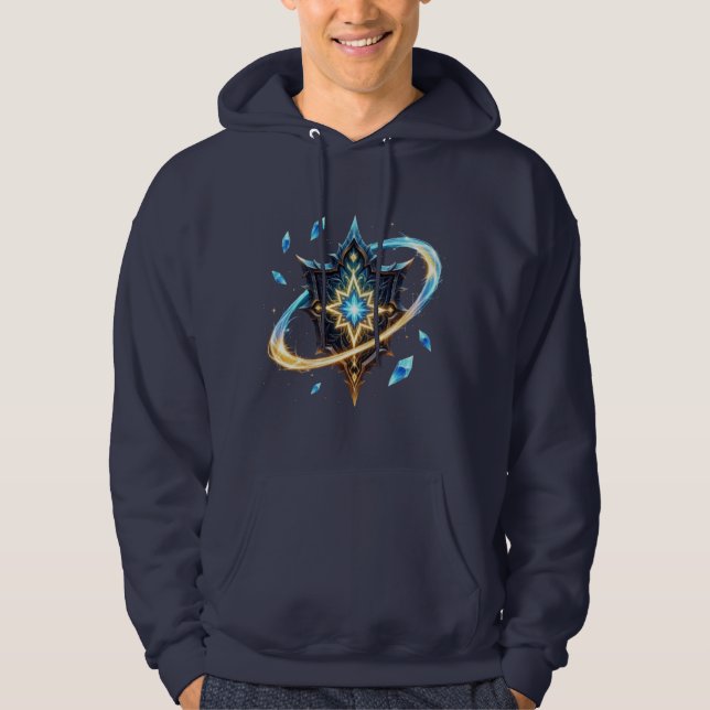 Fantasy Emblem with Floating Blades – Magical Ener Hoodie (Vorderseite)