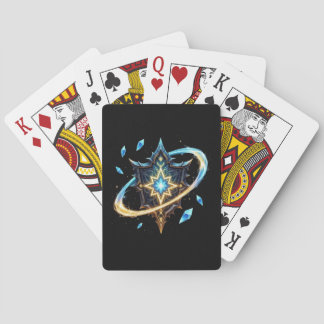 Fantasy Emblem with Floating Blades – Magical Ener Spielkarten