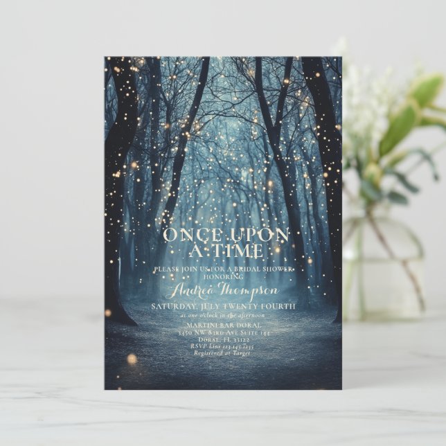 Fantasy Enchanted Brautparty Einladung (Stehend Vorderseite)
