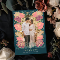 Fantasy Enchanted Garden Wedding Danke Karte