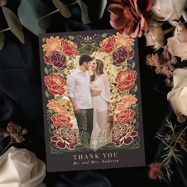 Fantasy Enchanted Garden Wedding Danke Karte (Von Creator hochgeladen)