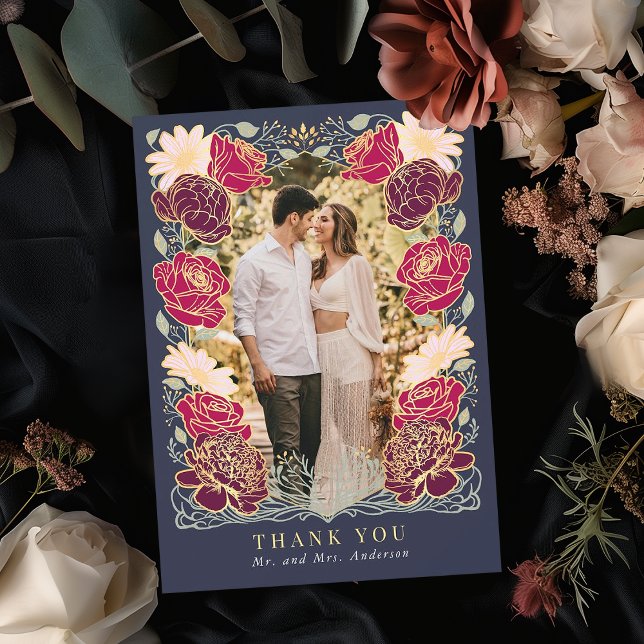 Fantasy Enchanted Garden Wedding Danke Karte (Von Creator hochgeladen)