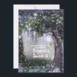 Fantasy Enchanted Lavender Liebe Forest Sweet 16 Einladung<br><div class="desc">Anpassen für jedes Ereignis.</div>