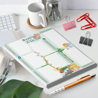 Fantasy Faiasy Butterfly Pilz mit grünem Thema Notizblock