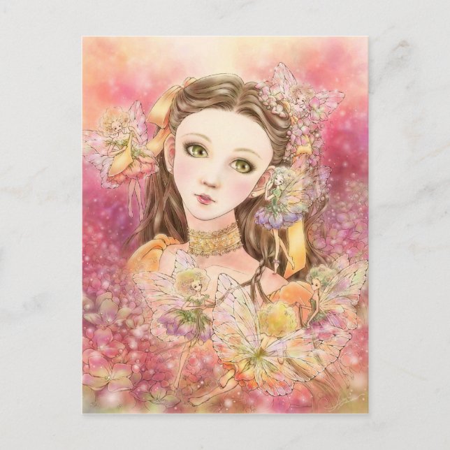 Fantasy Fairy Art Postcard Postkarte (Vorderseite)
