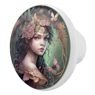 Fantasy Fairy Cabinet Knob Pulls Keramikknauf