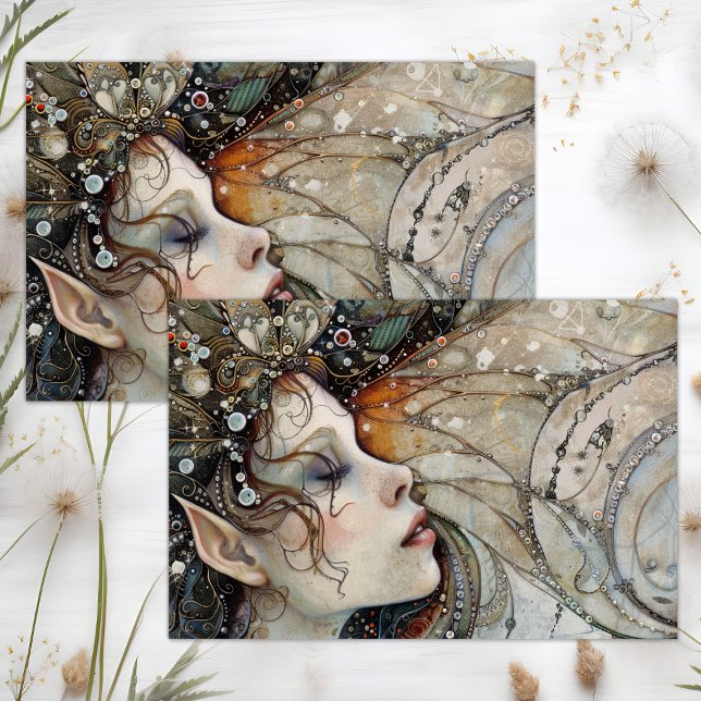 FANTASY FAIRY DECOUPAGE SEIDENPAPIER (FANTASY FAIRY DECOUPAGE TISSUE PAPER)