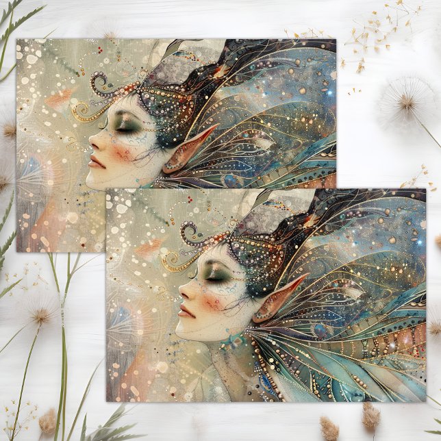 FANTASY FAIRY DECOUPAGE SEIDENPAPIER (FANTASY FAIRY DECOUPAGE TISSUE PAPER)