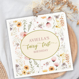 Fantasy Fairy First Wildblume Paper Napkin Serviette