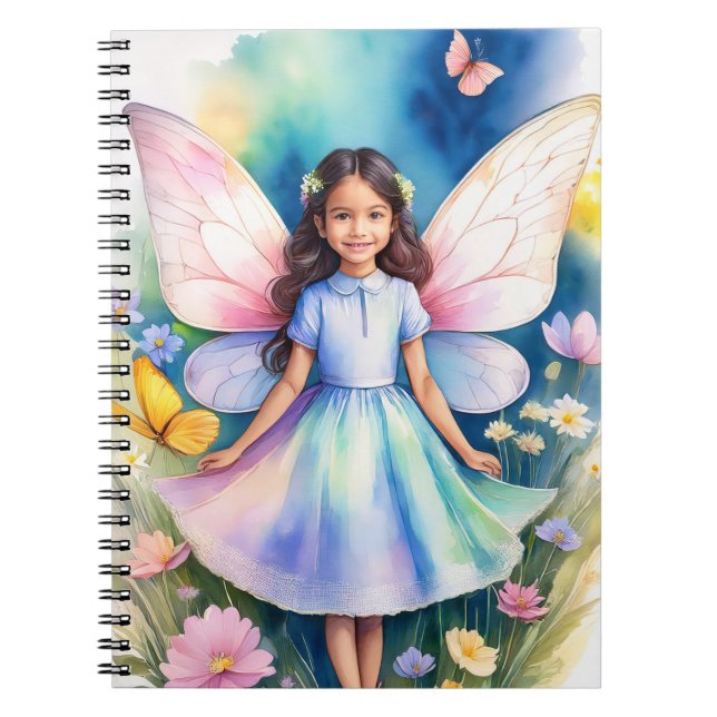 Fantasy Fairy Notebook 6,5 x 8,75 Zoll Notizblock (Vorderseite)