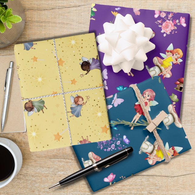Fantasy Fairy Themed Collection Geschenkpapier Set (Von Creator hochgeladen)