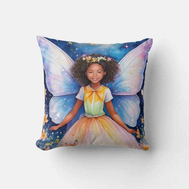 Fantasy Fairy Throw Kissen (Vorderseite)