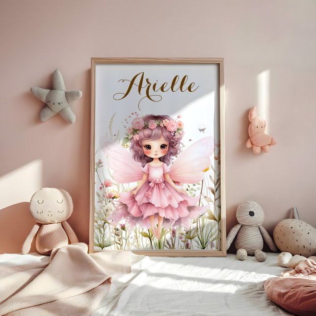 Fantasy Fairy Wildblume Pastel Poster (Von Creator hochgeladen)