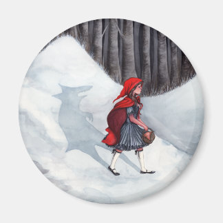 Fantasy Fairytale Art Magnet - Wolf Im Inneren