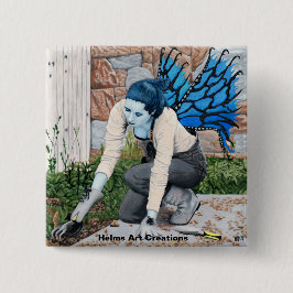 Fantasy Fantasy Fairy Garden Gardener Fantasy Butt Button