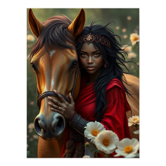 Fantasy Fantasy - Pferd und Begleiter Poster (Vorderseite)