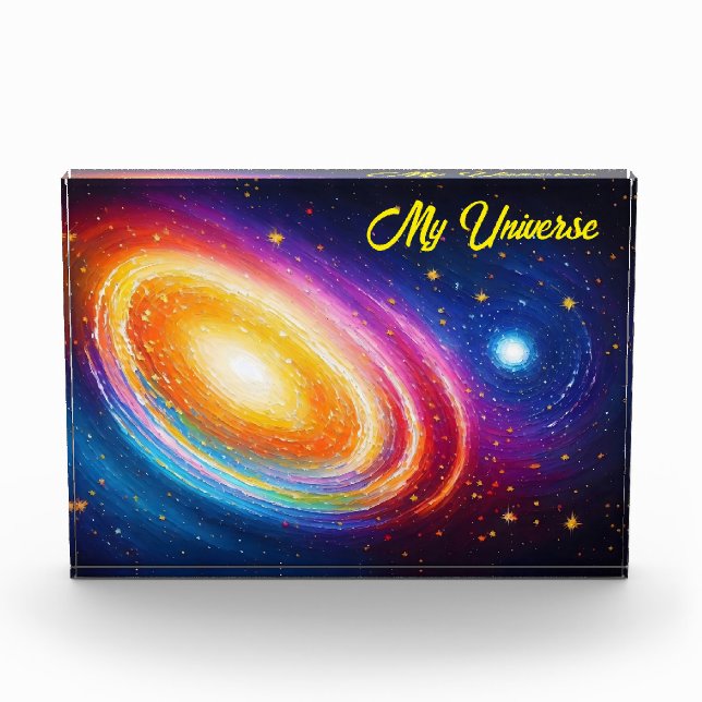 Fantasy Fashion Galaxie Stars Weltraum schöne Kuns Fotoblock (Vorderseite)