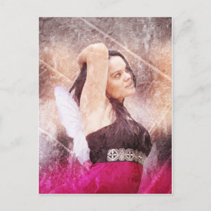 Fantasy-Fee Postkarte