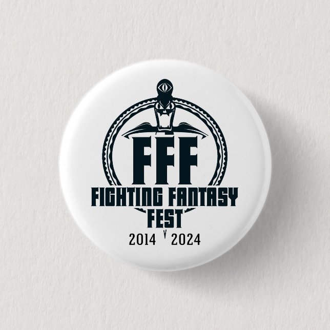 Fantasy Fest 10-Jubiläum Abzeichen Button (Vorderseite)