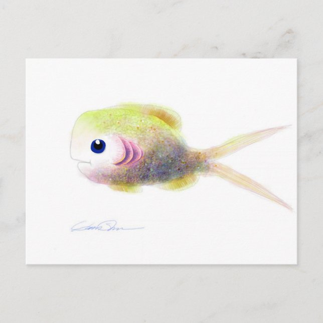 Fantasy Fish: Gilly Post Cards Postkarte (Vorderseite)