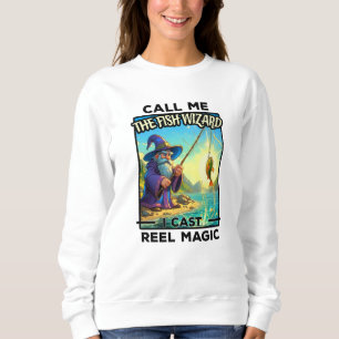 Fantasy Fishing Wizard - Magie wiedergeben Sweatshirt