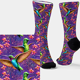 Fantasy Flight of Colorful Hummingbirds Socken