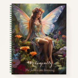 Fantasy Floral Fairy Magic Garden Notizbuch