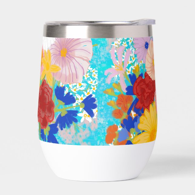 Fantasy floral isoliert Tumbler (Links)