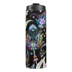 Fantasy Floral Paisley: Nahtlose Ornamente Thermosbecher
