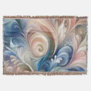 Fantasy Floral Pastel Blau & Creme Decke