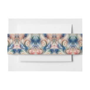 Fantasy Floral Pastel Blau & Creme Einladungsbanderole