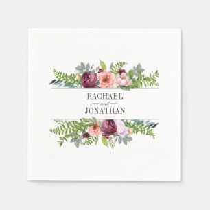 Fantasy Floral Wedding Serviette