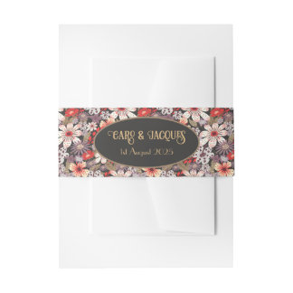 Fantasy Flowers - Wedding belly band