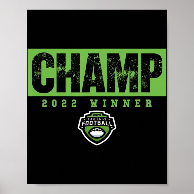 Fantasy Football Champ 222 Gewinner Poster (Vorne)