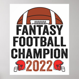 Fantasy Football Champion 2022 Fußball Lover Poster