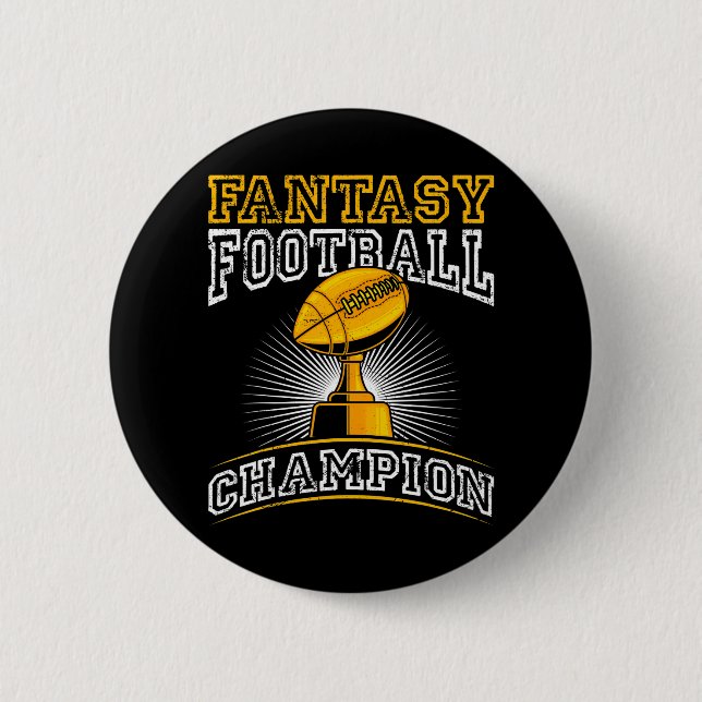 Fantasy Football Champion Button (Vorderseite)