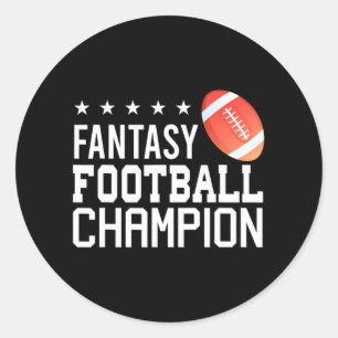 FANTASY FOOTBALL CHAMPION Champion Runder Aufkleber