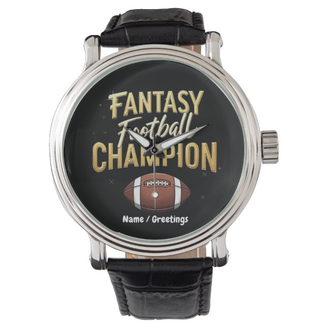 Fantasy Football Champion dominiert wie ein Pro Armbanduhr (Vorderseite)