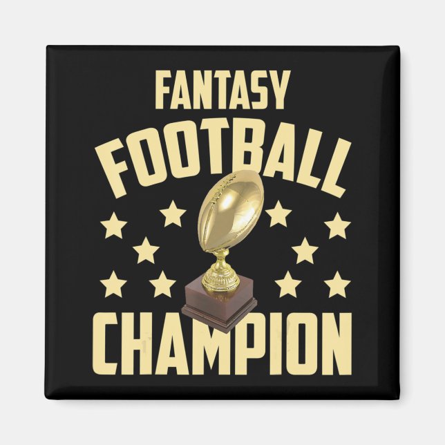 Fantasy Football Champion Entwurf Party Magnet (Vorne)