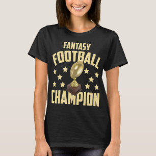 Fantasy Football Champion Entwurf Party T-Shirt