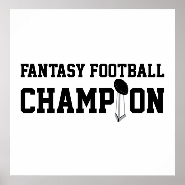 Fantasy Football Champion Poster (Vorne)