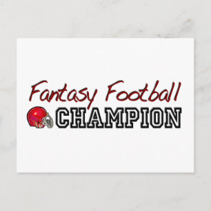 Fantasy Football Champion Postkarte