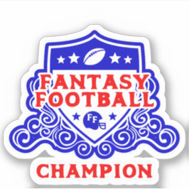 Fantasy Football Champion Shield Aufkleber