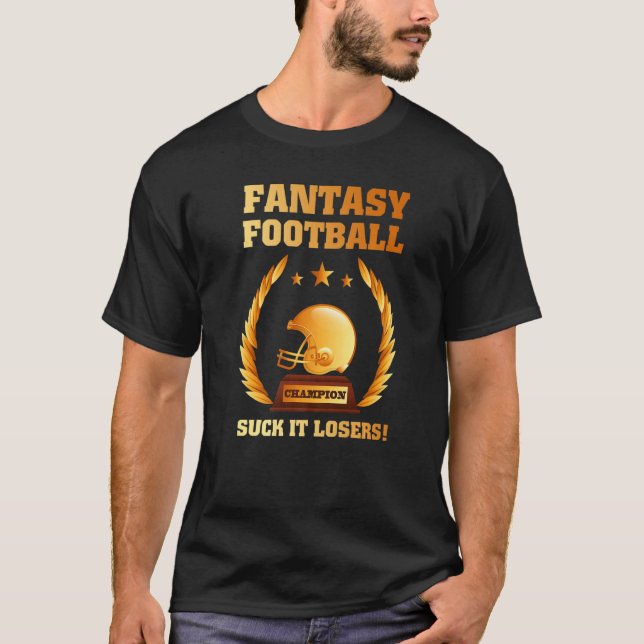 Fantasy Football Champion Trophy Champ Premium T-Shirt (Vorderseite)