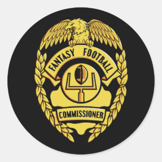 Fantasy Football Commission Runder Aufkleber