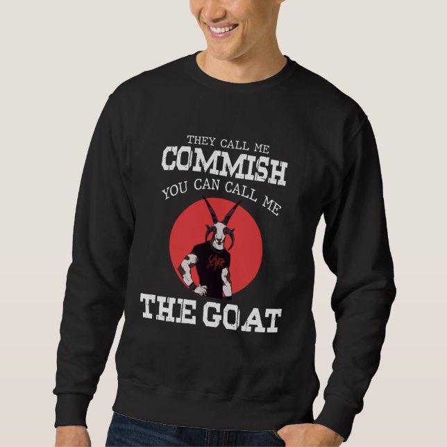 Fantasy Football Commissioner   Draft Goat Commish Sweatshirt (Vorderseite)