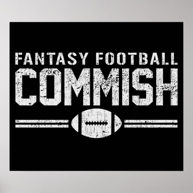 Fantasy Football Commissions Poster (Vorne)