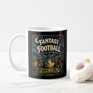 Fantasy Football, Drachen-Zauberer Fantasy Vintage Kaffeetasse