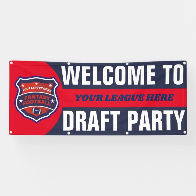 Fantasy Football Draft Party Banner